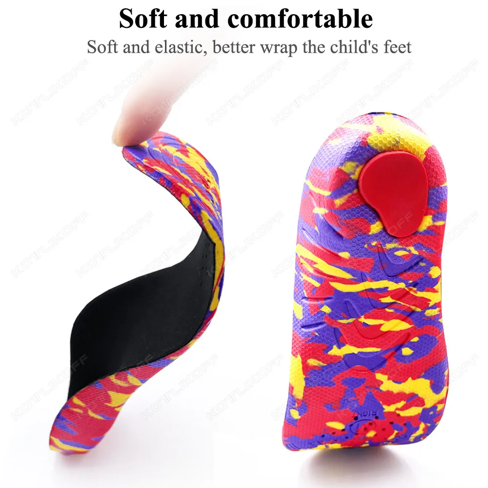 Ortopedic Shoes Pads For Kids Sneaker Sport Insoles For Shoes Arch Support Flat Feet Ultralight Comfortable Template Inserts