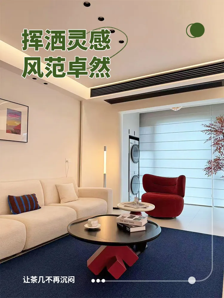 Italian minimalist living room side few household modern light luxury high-end creative coffee table