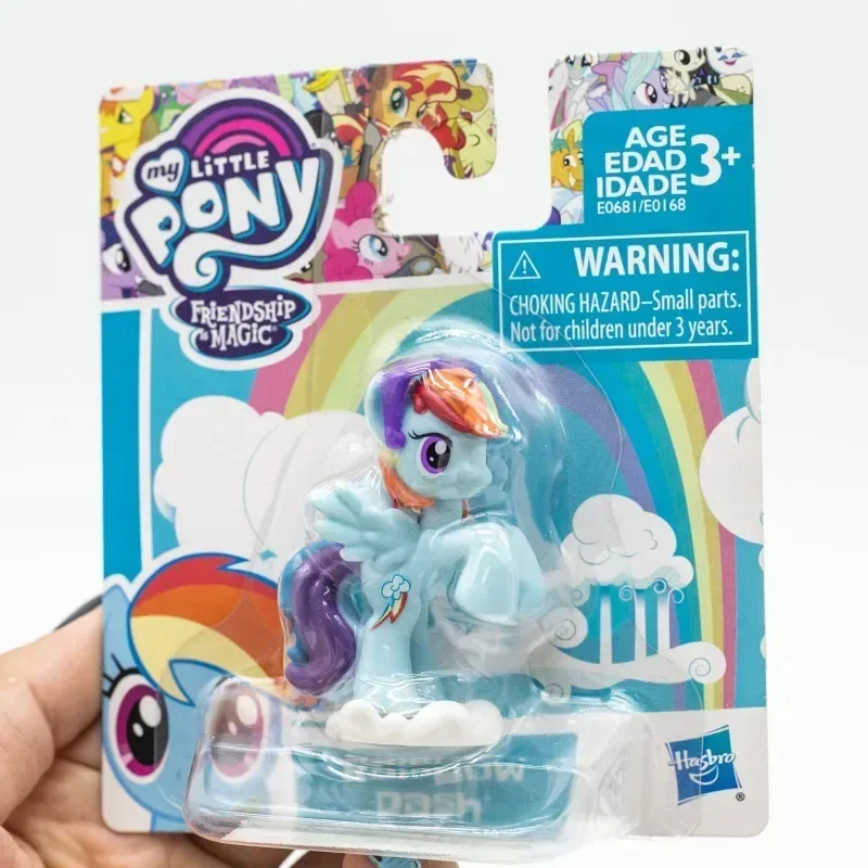 Hasbro-figuras de acción de My Little Pony, Mini Story, Twilight Friendship is Magic, Applejack Fluttershy, modelo de juguete