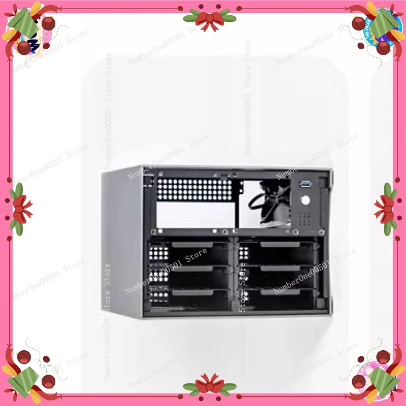 

6-отсековый алюминиевый корпус NAS Mini ITX для сервера с блоком питания 1U, совместимый с Freenas/Black Synology Sagittarius