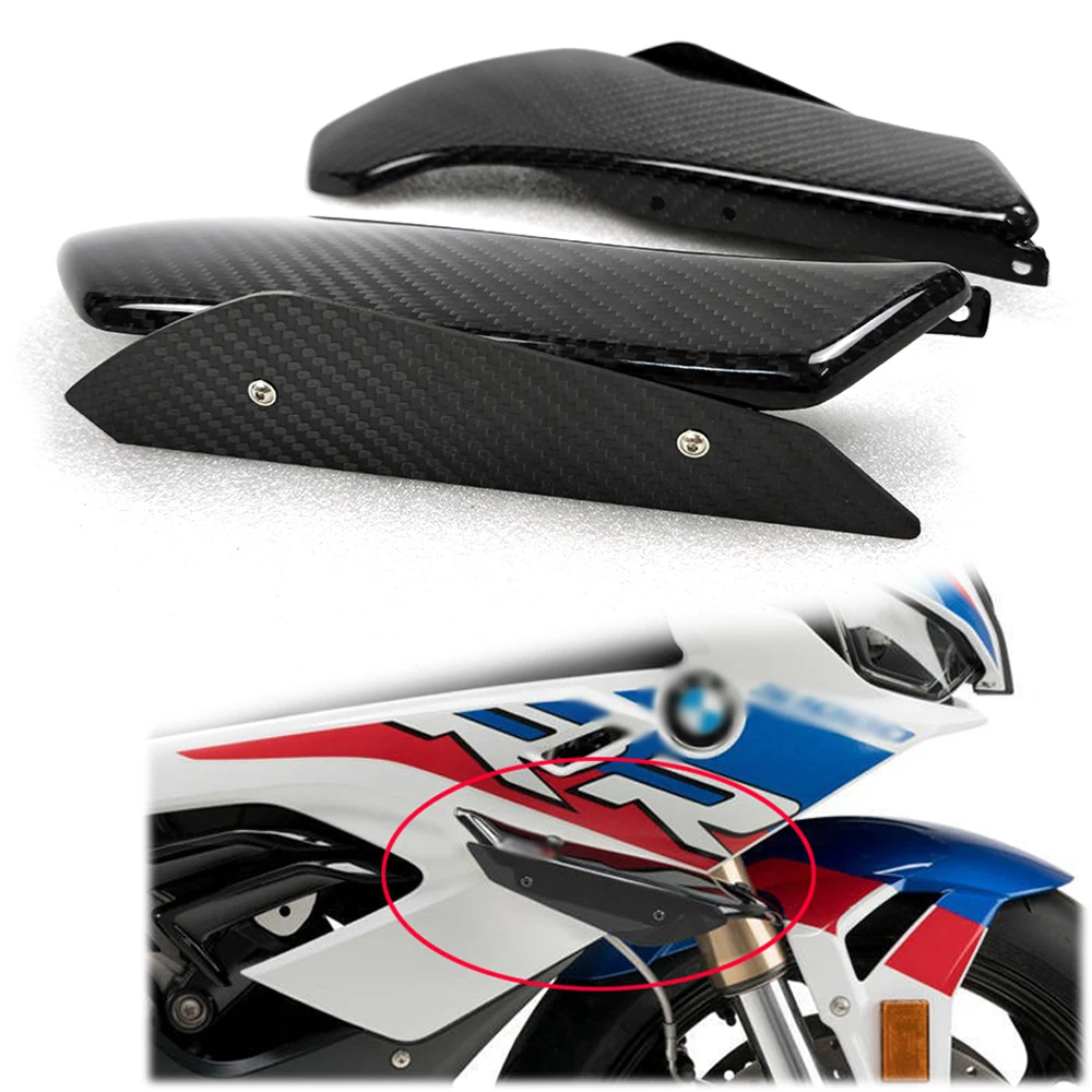 For B S1000RR S 1000RR Carbon Fiber Sidee Winglets Air Deflector Wind Fairing Wing Motorcycle Accessories 2015-2018