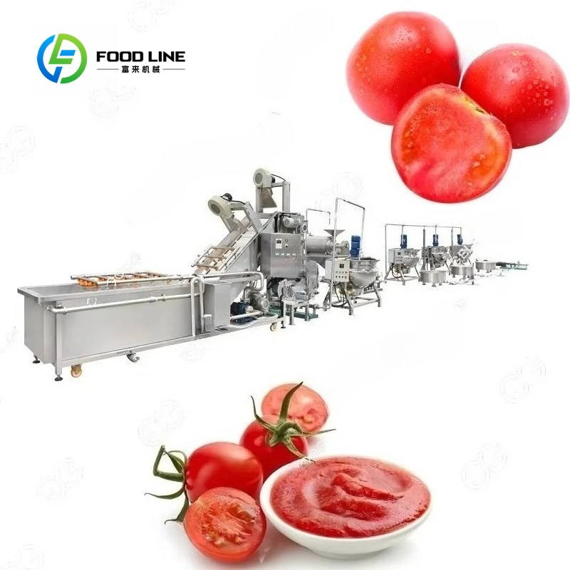 Full Automatic Customized All Machines Tomato Sauce Production Packing Sachet Machinery Tomato Paste Processing Line