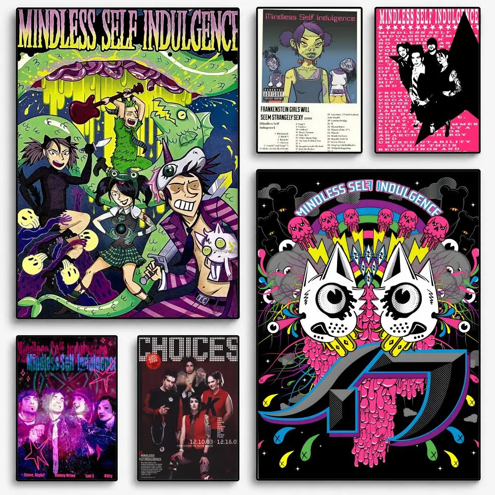 Mindless Self Indulgence Poster Room Home Decoration Interior Wall Art Printing Garage Posters Gift