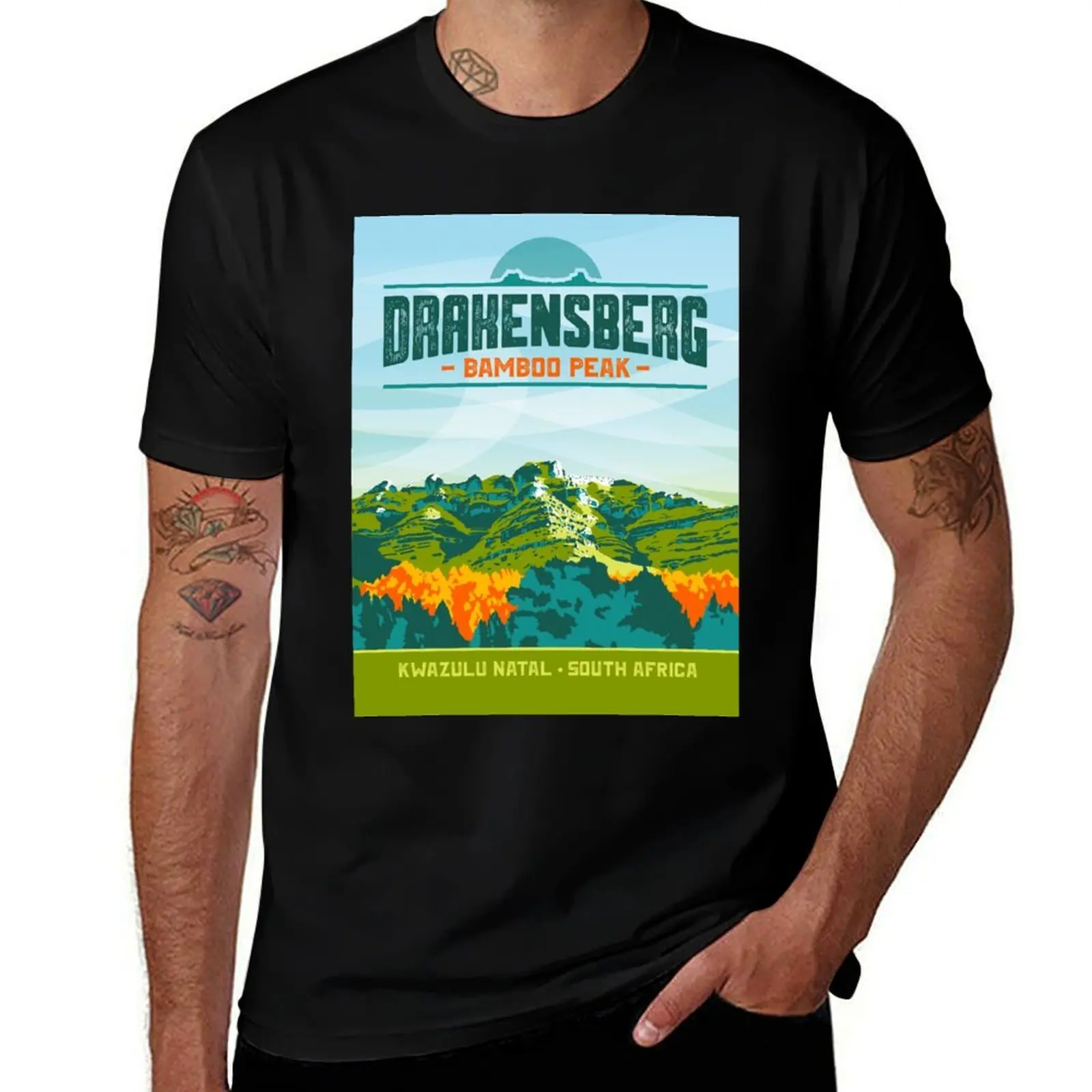 

Bamboo Peak - Drakensberg T-Shirt Basic Solid Tee for Daily Use