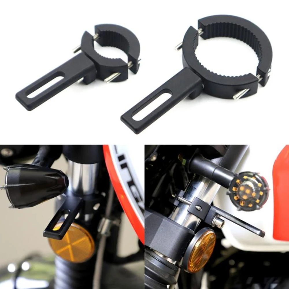 

Motorcycle Headlight Spotlight Mount Bracket Light Lamps Holder Adjustable Fork Mount Clamp Lamp Holder Clamp Bracket