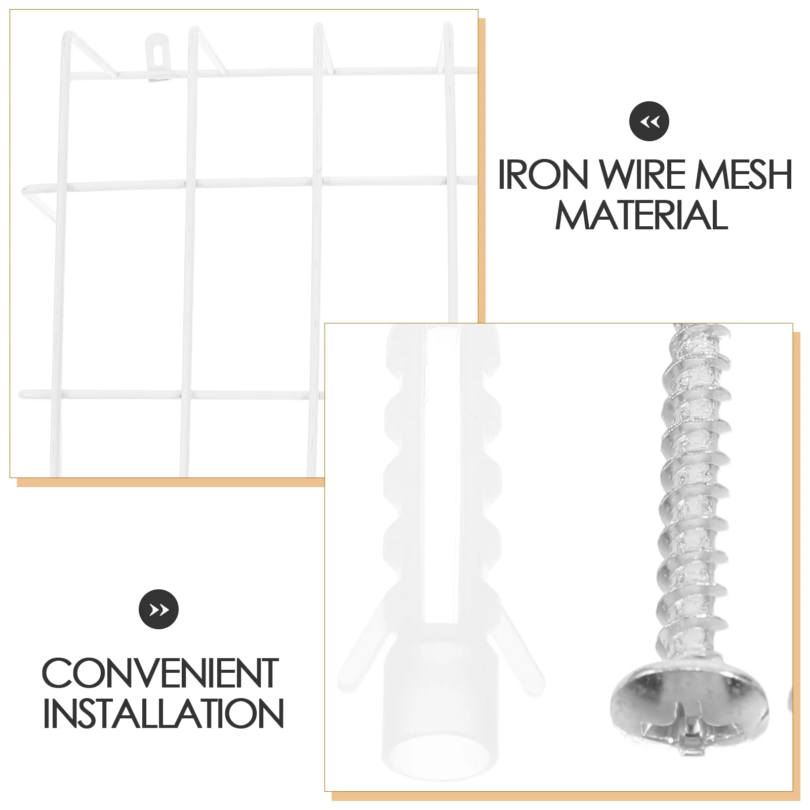 Ausgangsschild, Schutzkäfig, Eisendrahtschutz, 11,79 x 11,79 x 2,95 Zoll, Wandschutz, Notlichtschutz, Schule
