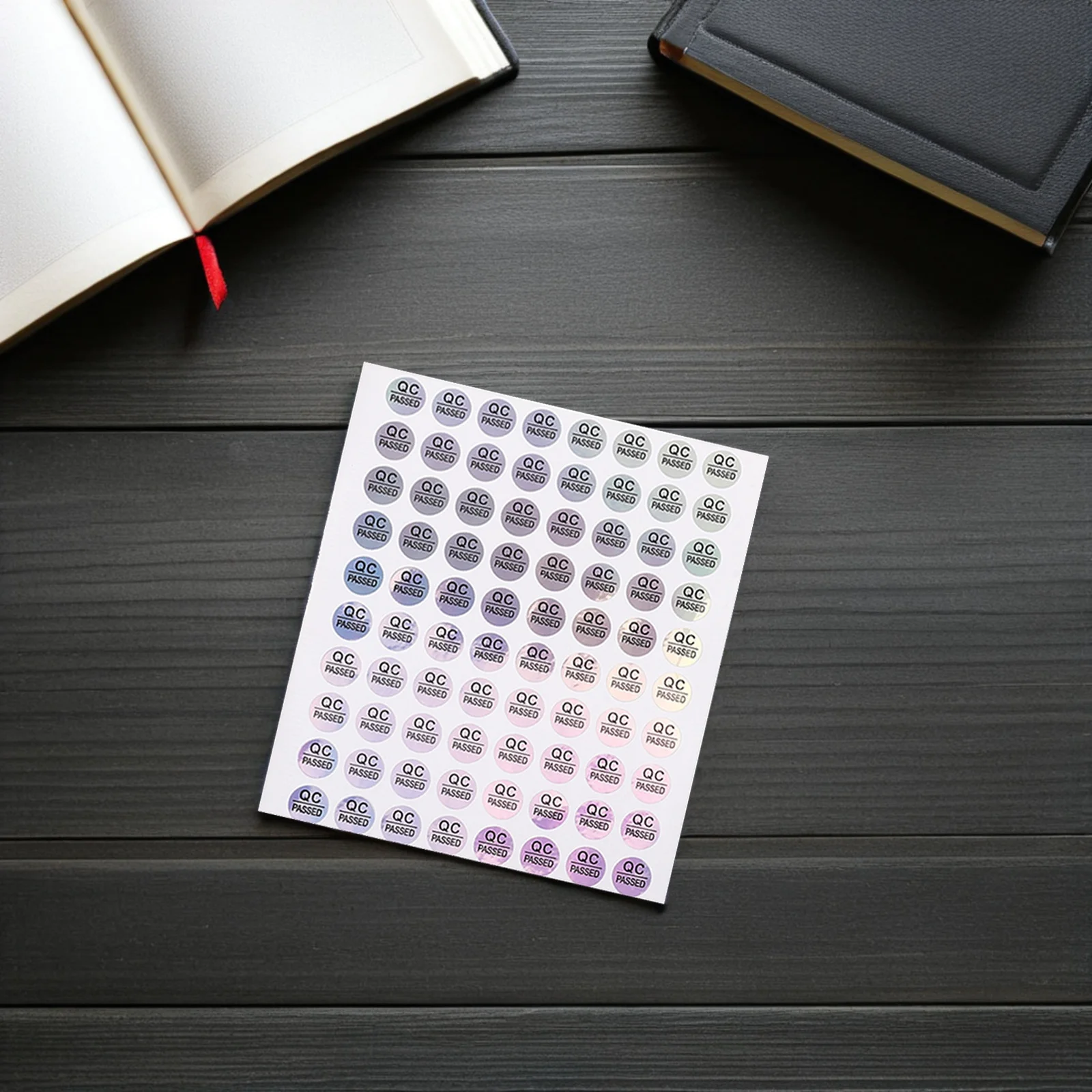 1600 個の QC 合格ラベル粘着倉庫ステッカー、在庫品質検査用、PVC 色付きステータスタグ追跡用