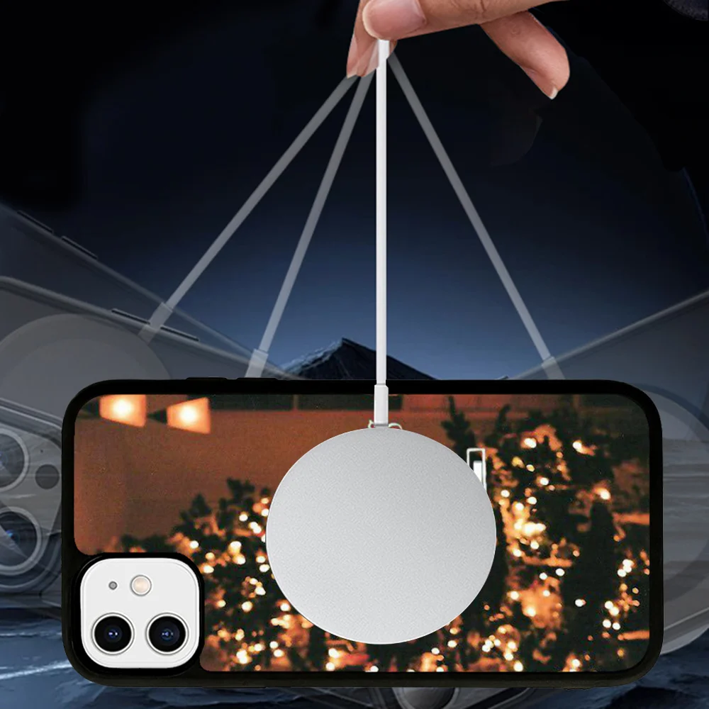 Marry Christmas Holiday Tree custodia magnetica per telefono di capodanno per iPhone 14 13 12 11 15 Pro Max Plus Mini per Magsafe Wireless