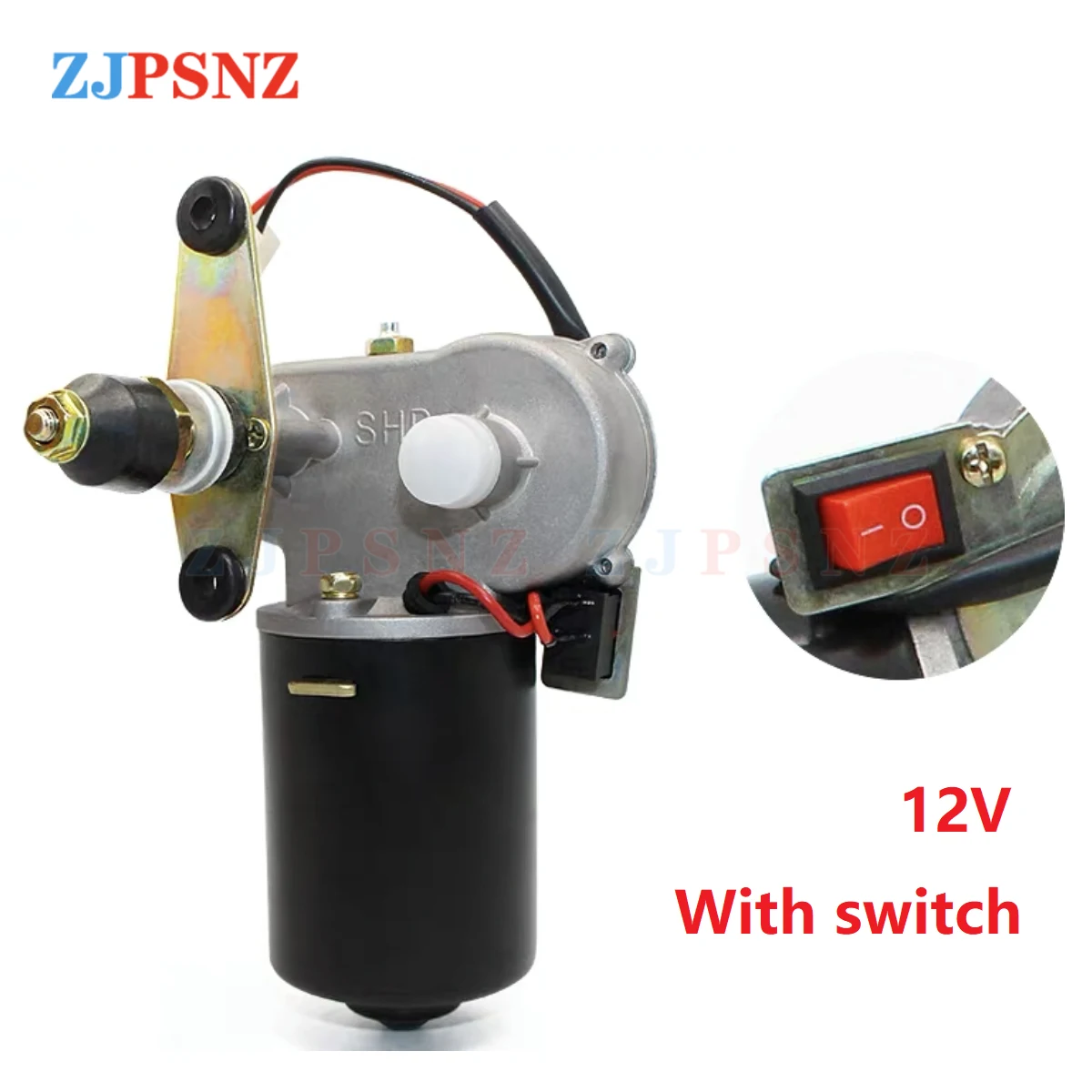 12V 48V 60V Wischerblätter Elektrischer Wischermotor ohne Knochen Elektrischer Wischermotor mit/ohne Schalter Elektrofahrrad-Dreiradwischer ﻿ – Detail 12