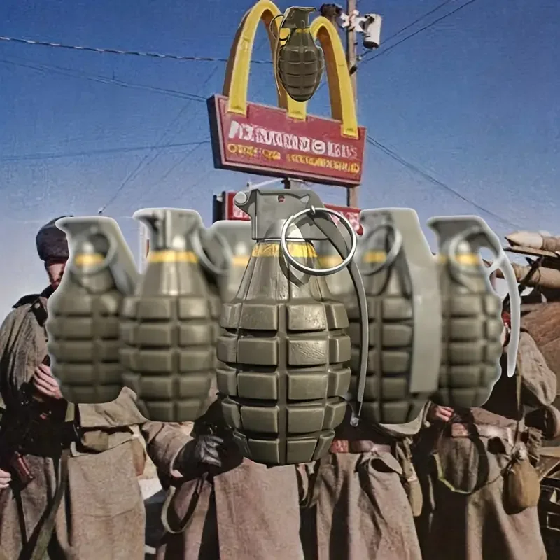 MK2-Granaten-Replik – realistisches 3D-gedrucktes Militärsammlerstück, langlebiges, nicht funktionsfähiges, sicheres Display aus Kunststoff, detailliertes Replik-Geschenk
