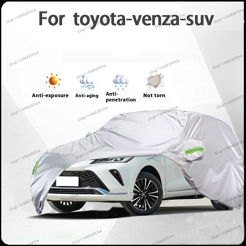 

For Toyota Venza Fit Car Cover Waterproof, Dustproof, Sunshade (UV), Snowproof | Silve Full Cover with All-Day Protection