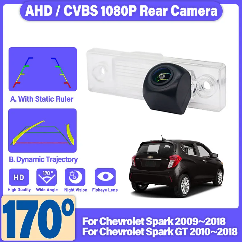 For Chevrolet Spark 2009~2018 & Spark GT 2010~2018 HD Car Back up Reversing Parking Camera Rear View Camera CCD Night Vision
