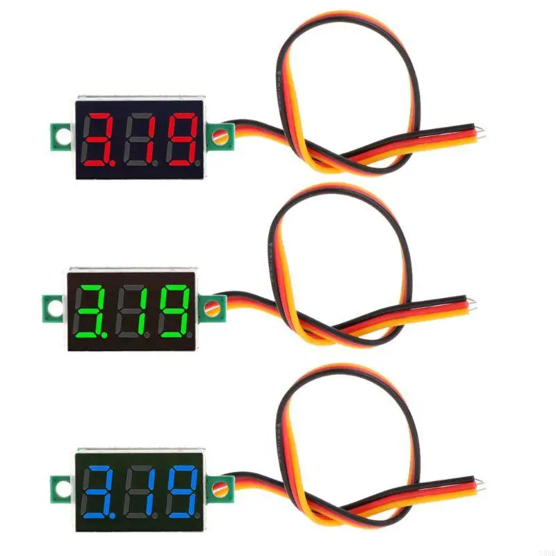 

Y55E 0.36" for DC 0-100V 3 Digit 3 Wires Digital Voltmeter LED Display Panel Met