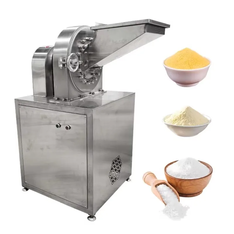 304 Stainless Steel Grain Crusher for Wheat Rice Soybean Herbs and Spices