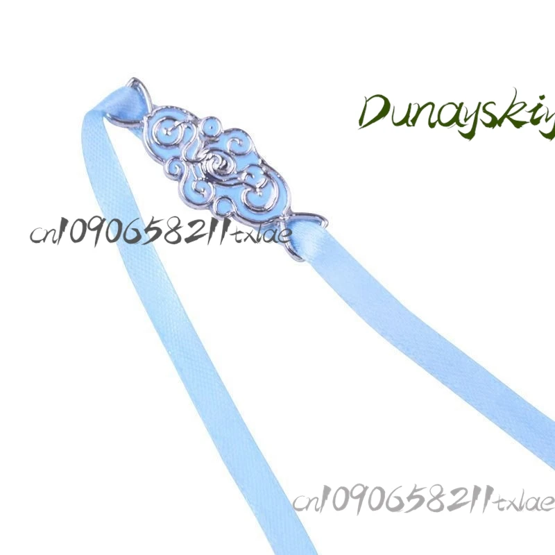 Mo Dao Zu Shi Lan Wangji Forehead Ribbon - Gusu Lan Clan Ancient Chinese Hairband Cosplay Accessory Boketto Style 2025 New