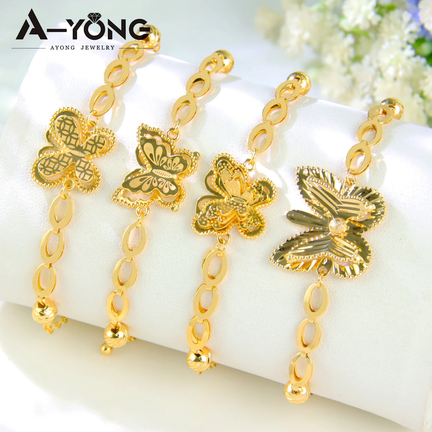 Dubai Fashion Butterfly Jewelry Set 21k Gold Plated Arabic Bridal Vintage Pendant Necklace Nigeria Women Wedding Party Jewelrys
