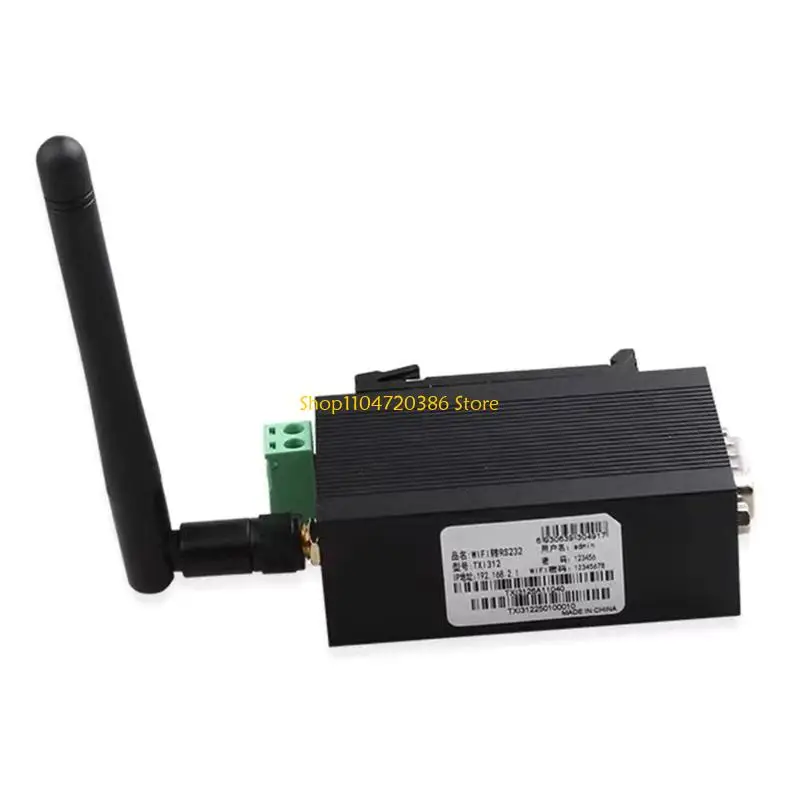 K0EA Servidor serial sem fio TXI312 eficiente RS232 para conector WiFi/RJ45 aumenta a compatibilidade aplicações inteligentes