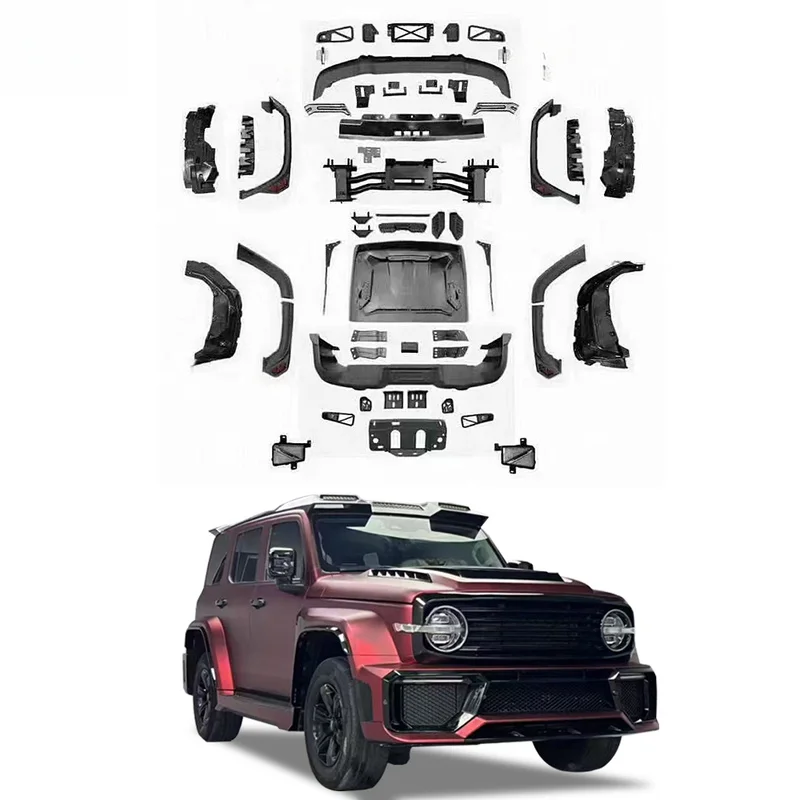 High Quality B‑Barbus Style Wide Body Kit Upgrade Parts Front Rear Bumpers Hood Grille Fenders Replacement Fit for Tank 300 2020