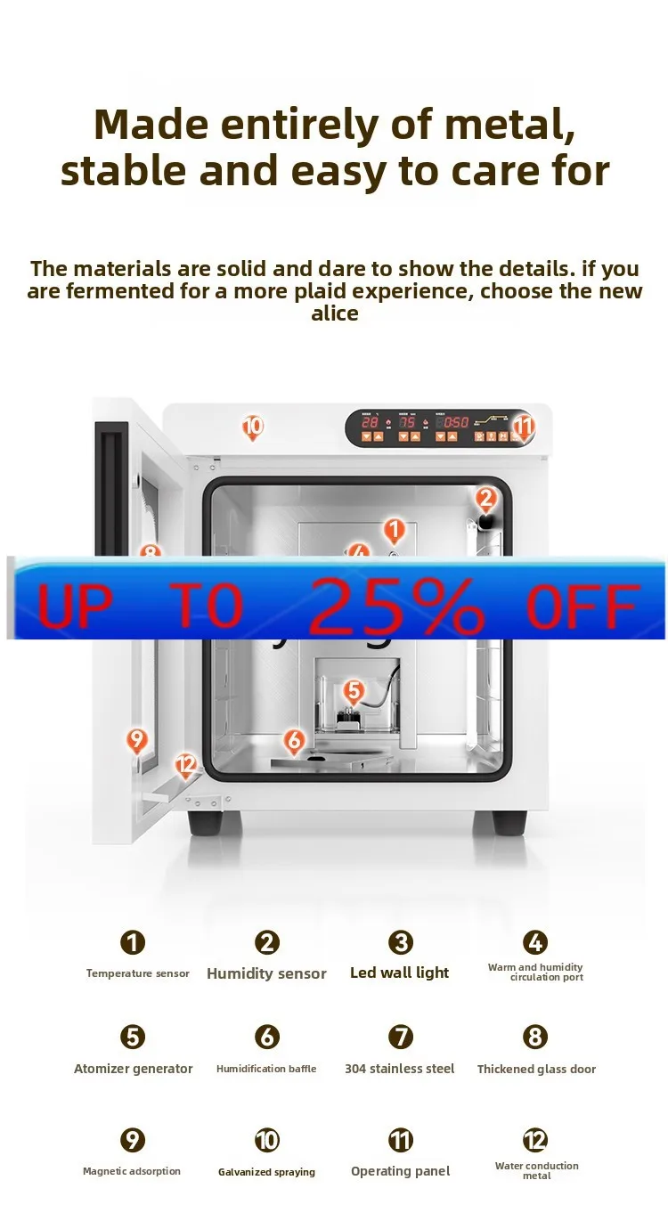 

CX bread fermentation box commercial waking oven private room baking dough yogurt constant temperature wet steam