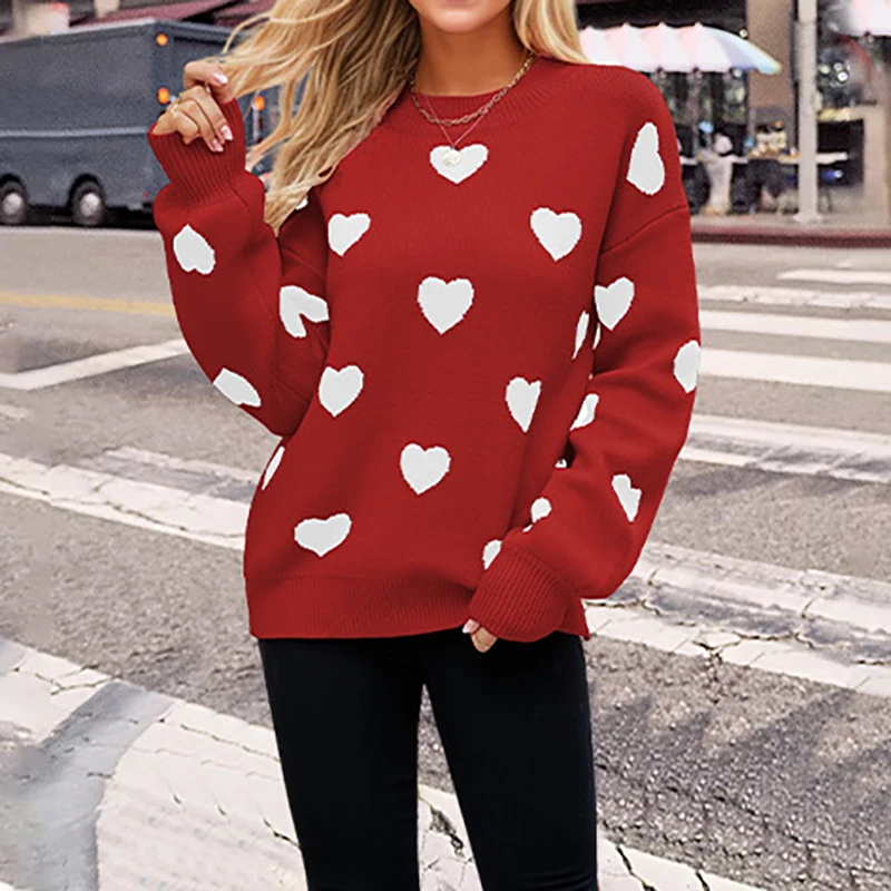 2024 Winter Pullover Women's Knitwear Loose Sweater Top Women Clothing Spring Fashion Casual O Neck Long Sleeve Sweaters Tees