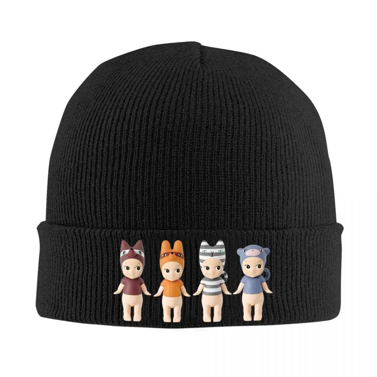 Kawaii Sonny Angel Cartoon Knitted Hat Beanies Winter Hat Warm Hip Hop Caps Men Women Gifts