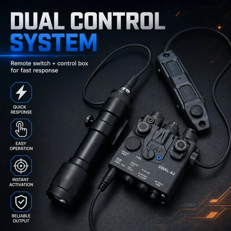 Portable Fine‑Tunable DBAL‑A2 Shape Light Marker Box, M300 M600 Flashlight Dual‑wire Operation Combo