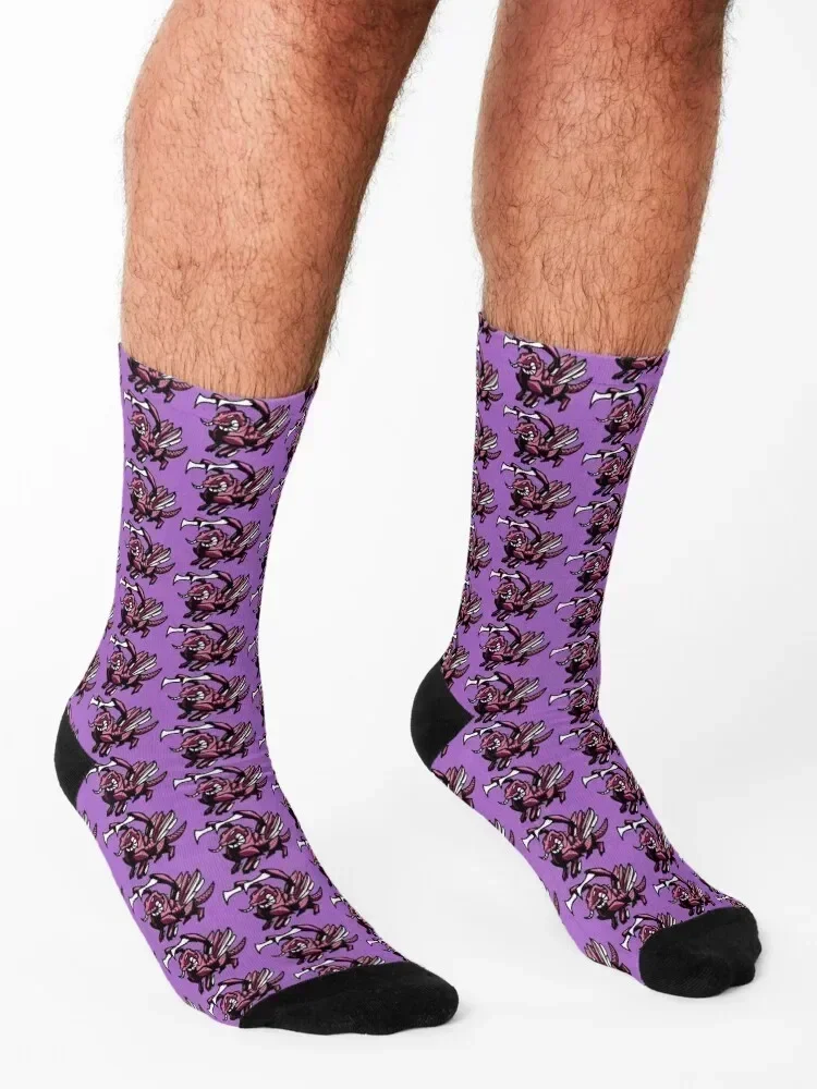 Purple Zergling Socks halloween Toe sports basketball snow Designer Man Socks Women's