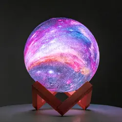 Lámpara de Luna galaxia lámpara LED 3D Luz de luna lámpara de Lava, lámpara de estrella Luna luz de noche regalos para niñas niños mujeres regalos de cumpleaños