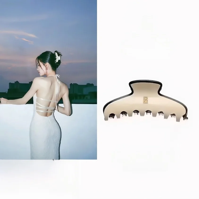 

Ysancy Paris Menger Classic Color Blo High Quali Acetate Hair Clip Faionable Hair Accories for Women