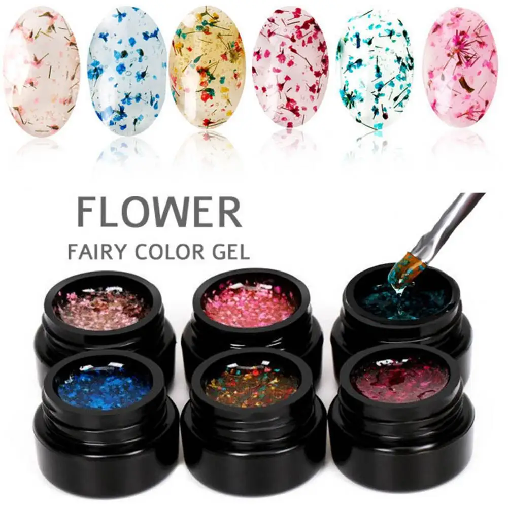 5ml seguro floral unha polonês natural colorido embeber fora gel unha polonês natural seco estilo de flor