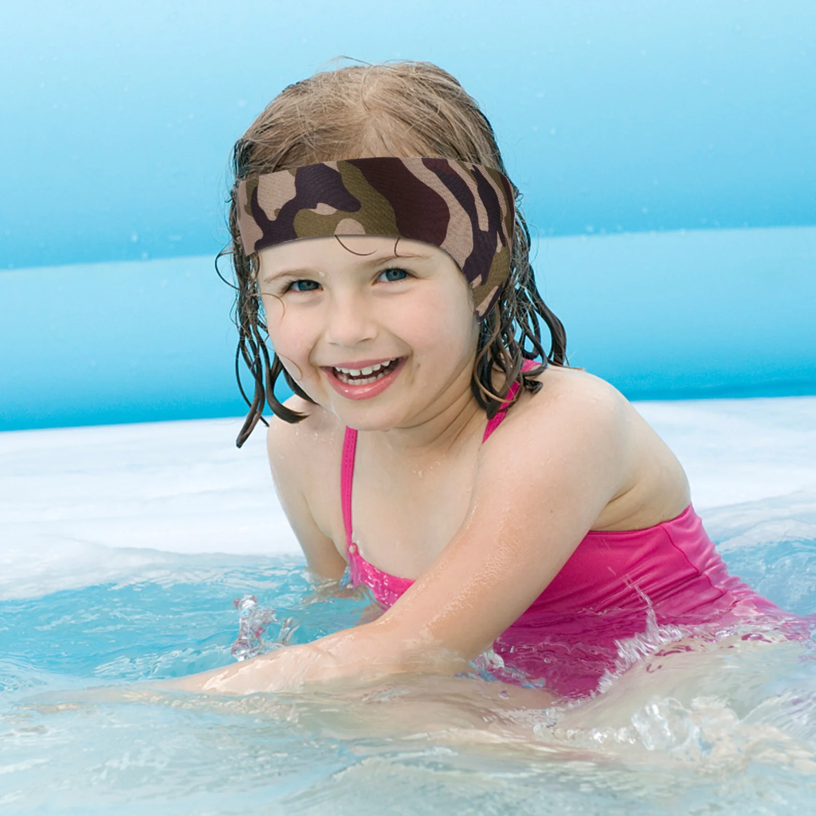 

Swim Headband Waterproof Ear Band Lightweight Comfortable Ear Protection Band for Bathing Swimming Swim Headband