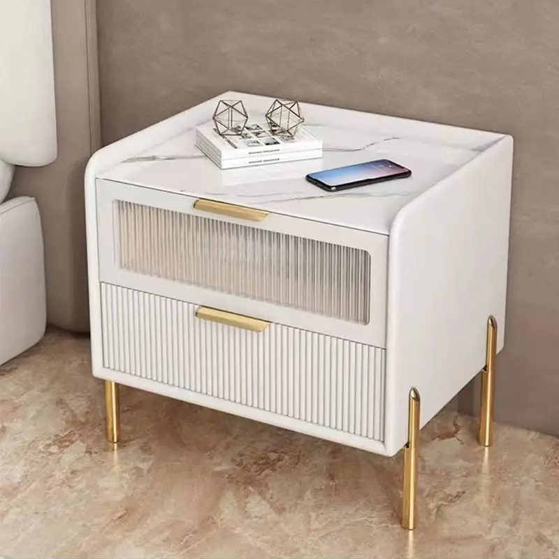 

Luxury Modern Bedside Table Bedroom Minimalistic Home Bedside Table Tall Storage Muebles Para El Hogar Furniture Decoration