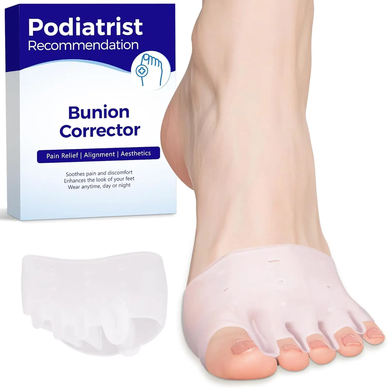 

Рекомендованные подологами разделители для пальцев ног для женщин и мужчин, дышащие корректоры для суставов при плантарном фасциите