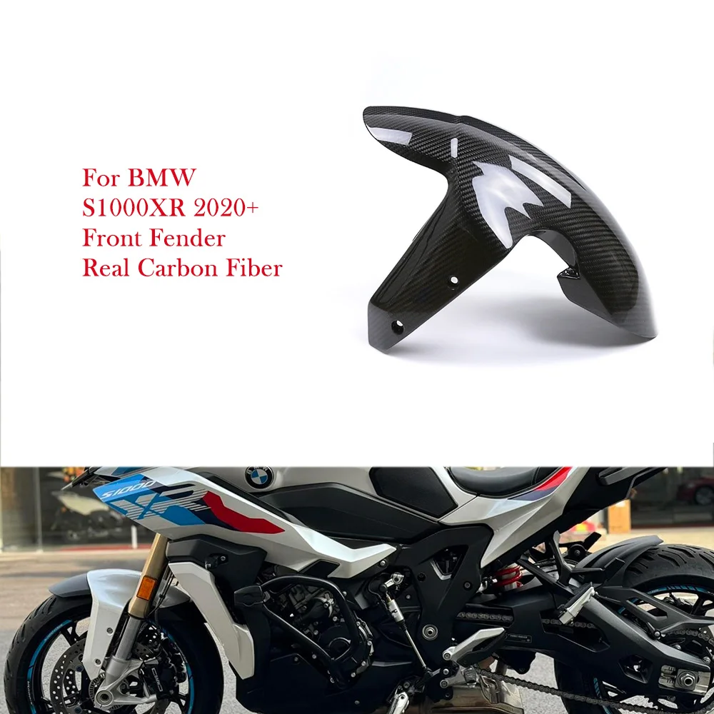 

For BMW S1000XR S 1000 XR 2020 2021 2022 2023 2024 Real Carbon Fiber Front Fender Splash Mudguard Motorcycle Accessories Parts