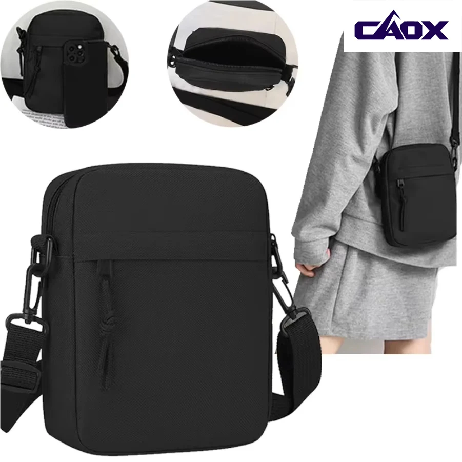 

Men's and women's single-shoulder bags, crossbody bags, solid-colored single-shoulder small bags, lightweight mobile phone bags