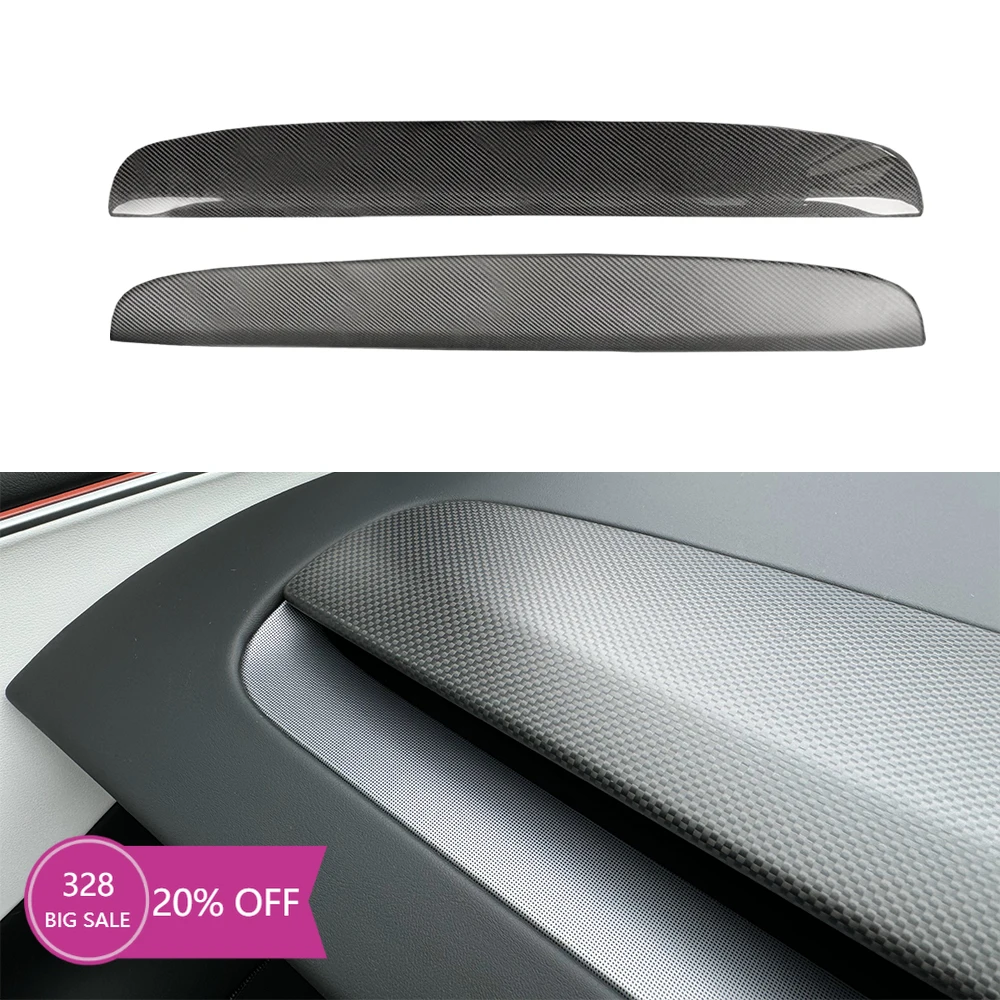 Dry Carbon Fiber Dashboard Cover for Tesla Model 3 Highland New Y Original Replacement Panel Interior Cover Car Trim Cover