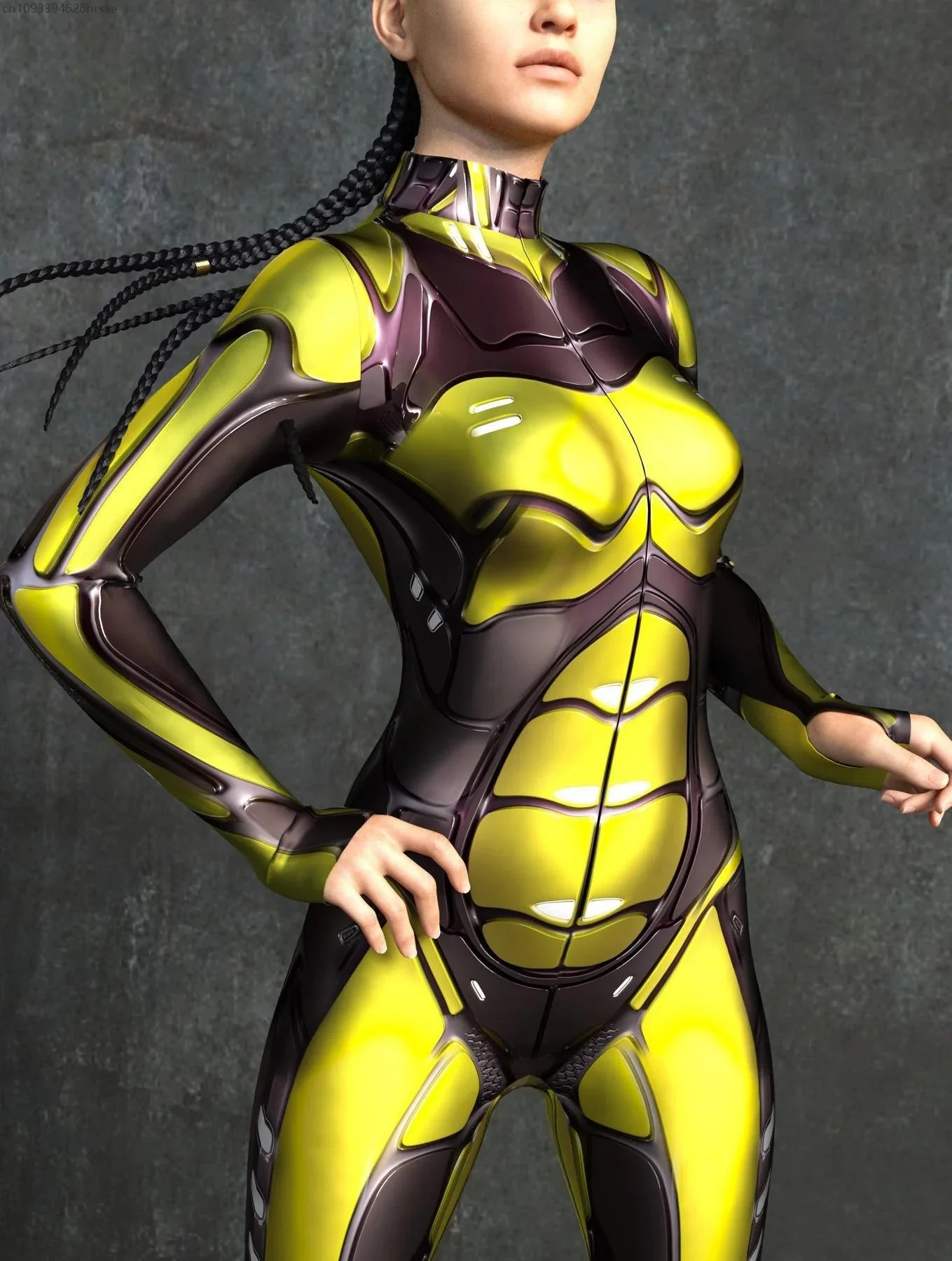 Mechanical CyberPunk Catsuit Woman Zipper Jumpsuit Zentai 3D Bodysuit Halloween Game Party Costume Female Cosplay Outfit