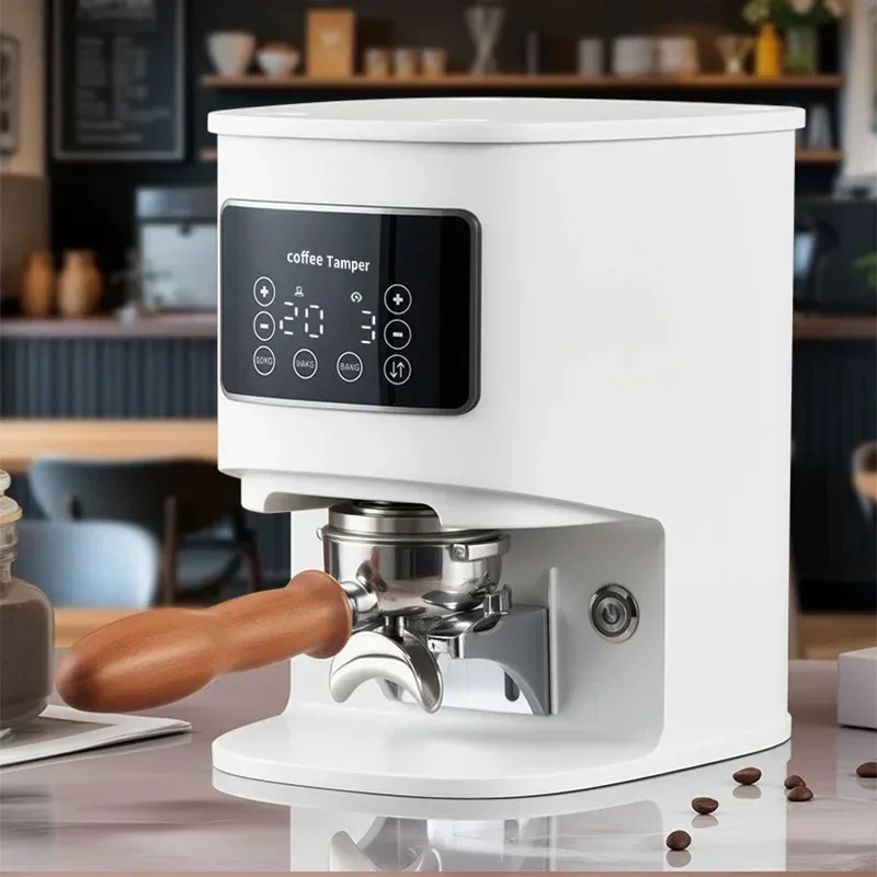Electric Coffee Tamper, Compatible with 58mm Handles, Automatic Coffee Tamper, Touchscreen, Stainless Steel Espresso Tamper