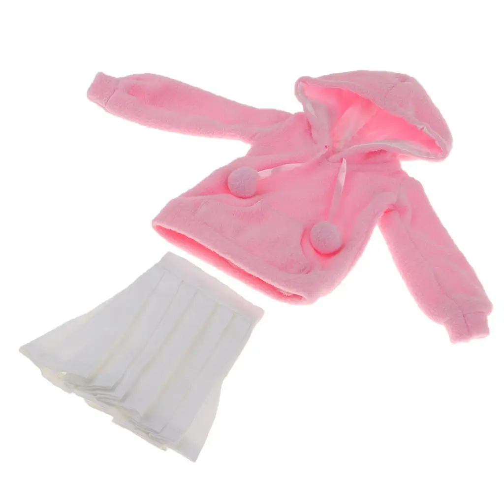 

1/3 BJD повседневная одежда, розовые толстовки, белая плиссированная юбка для вечерних кукол DOD SD, аксессуары для одежды