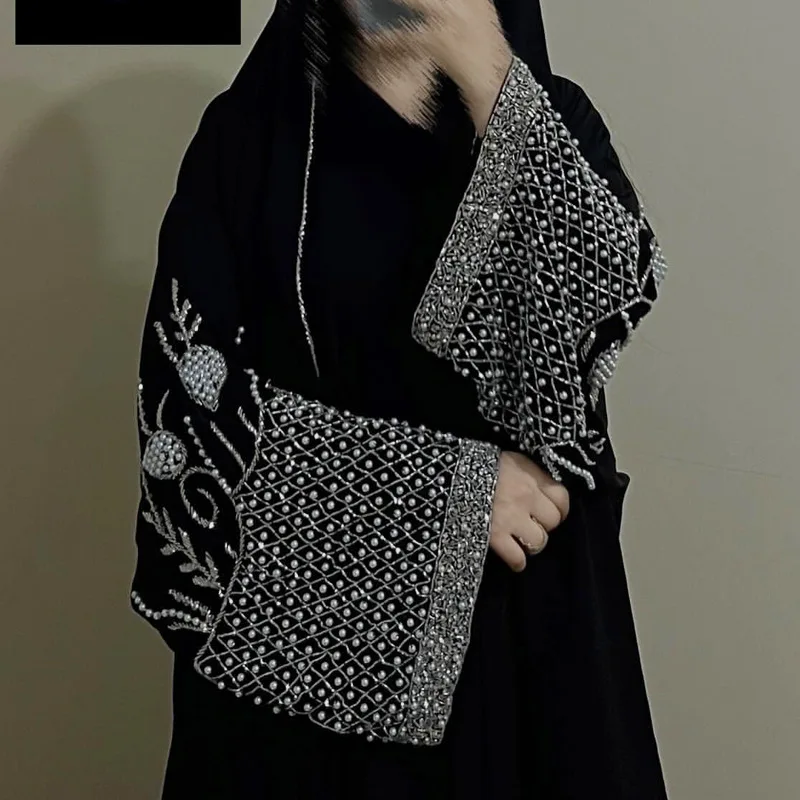 

Eid Abaya Women Dress Kaftan Diamond Beading Jalabiya Party Muslim Dubai Vestidos Largo Ramadan Morocco Caftan Robe Abayas 2026