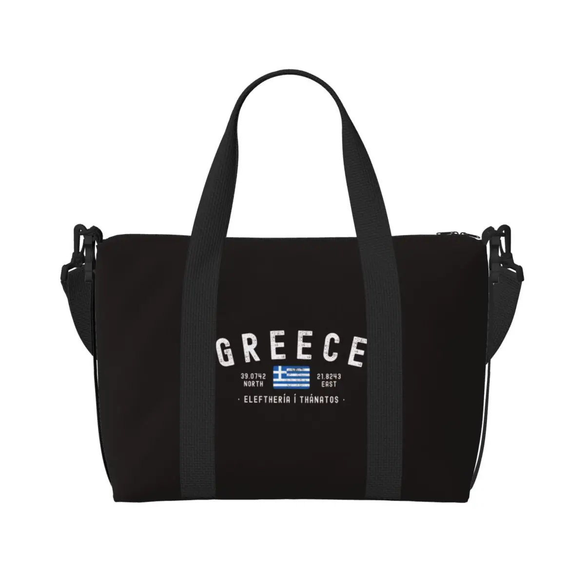 

Greece Flag Travel Bag Casual Gym Bag Men Women Printed Large Funny Sports Fitness BagsWaterproof Handbags