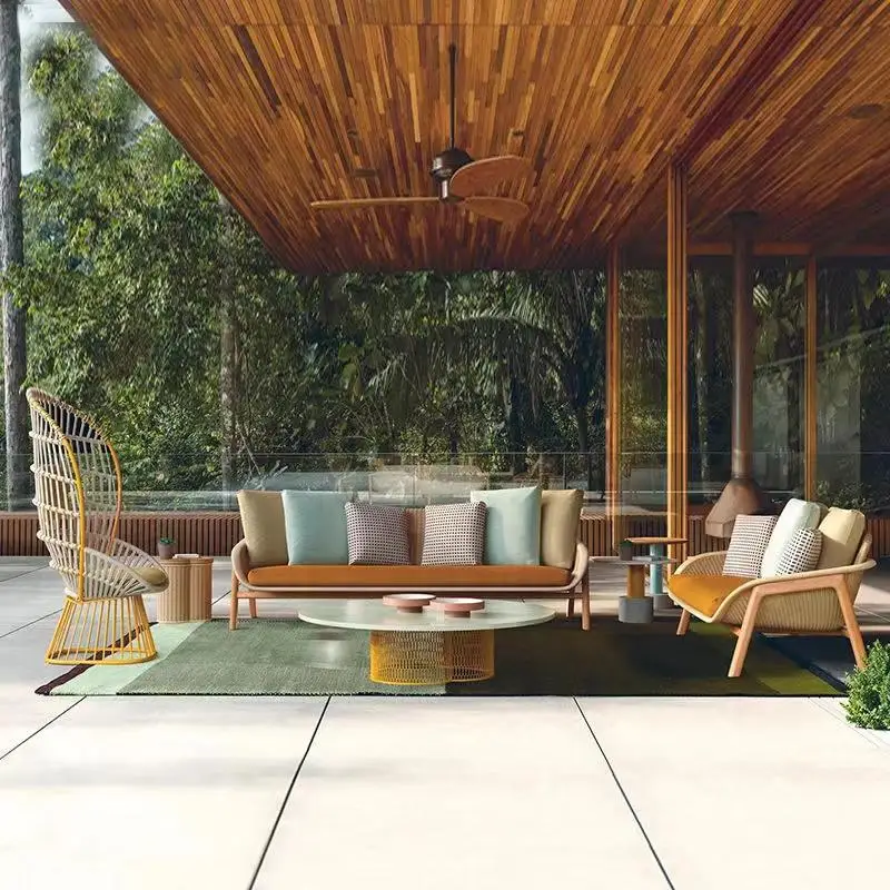 Südostasien Outdoor Sofa Rattan Garden Hotel Homestay