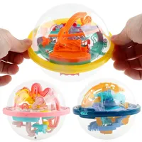 Maze Ball Mini 3D Magic Puzzle Intelligence & Idea Perplexus Maze Game Labyrinth IQ Gifts Display Stand for Kids and Adults