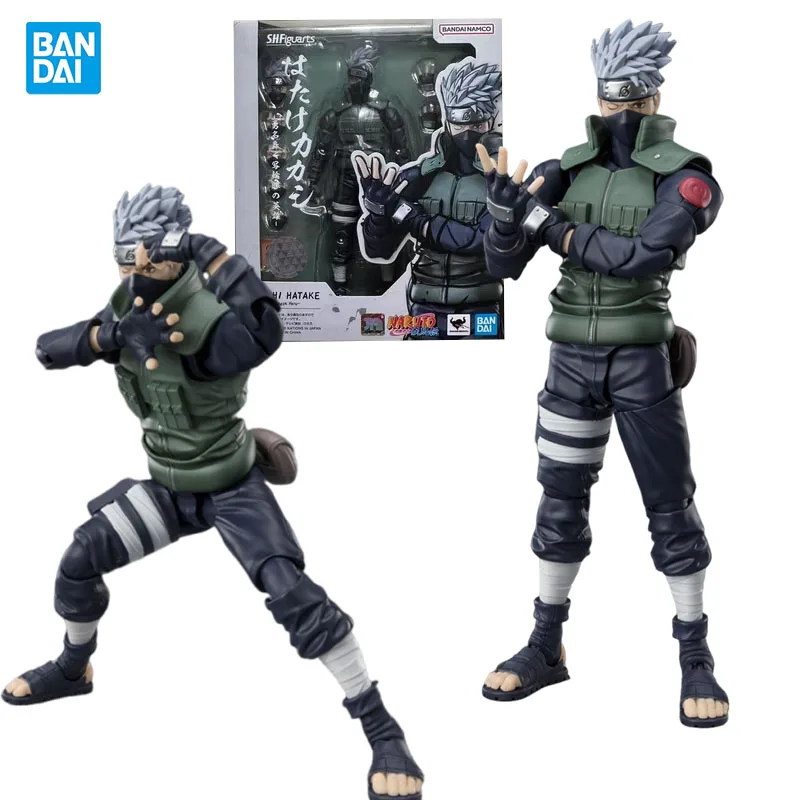

Bandai Genuine SHF NARUTO Shippuden Hatake Kakashi Anime figure Movable toy Anime Peripheral Action Figures Doll for Collectors