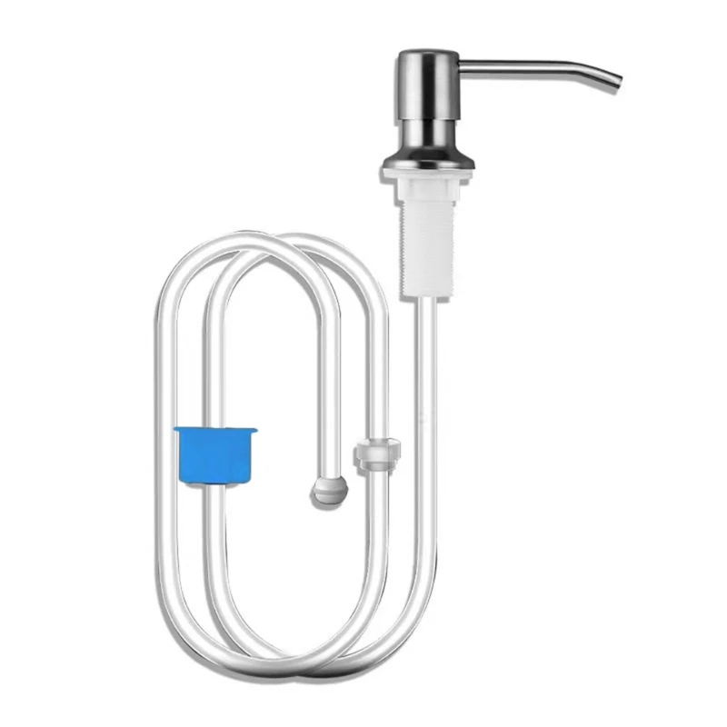 Kitchen Soap Dispenser Easy to Install Sink Accessory with Silicone Hose Dropship