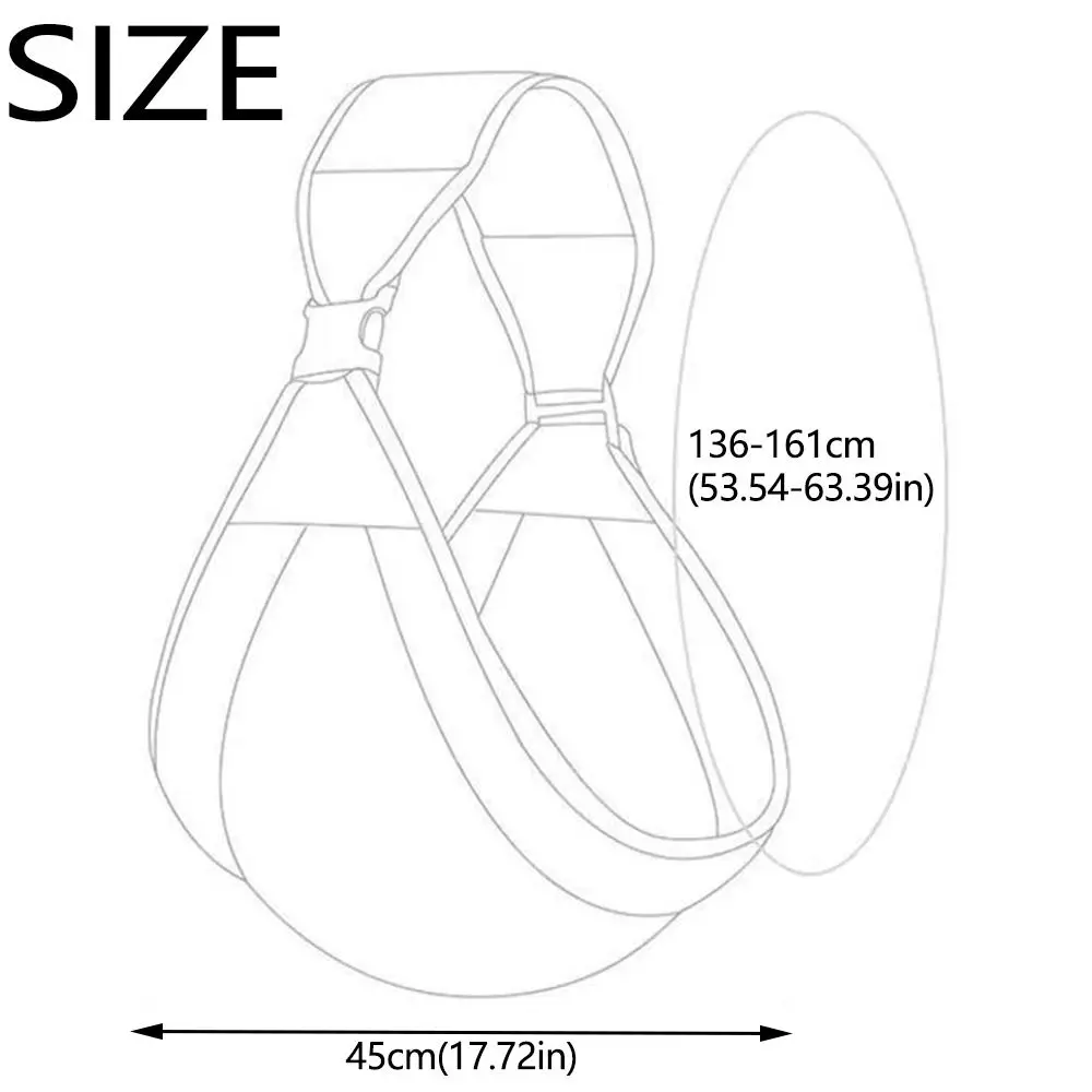 Dual Use Baby Carrier Wrap Lightweight Adjustable Shoulder Newborn Sling Comfortable Labor-Saving Breastfeeding Carriers view 4