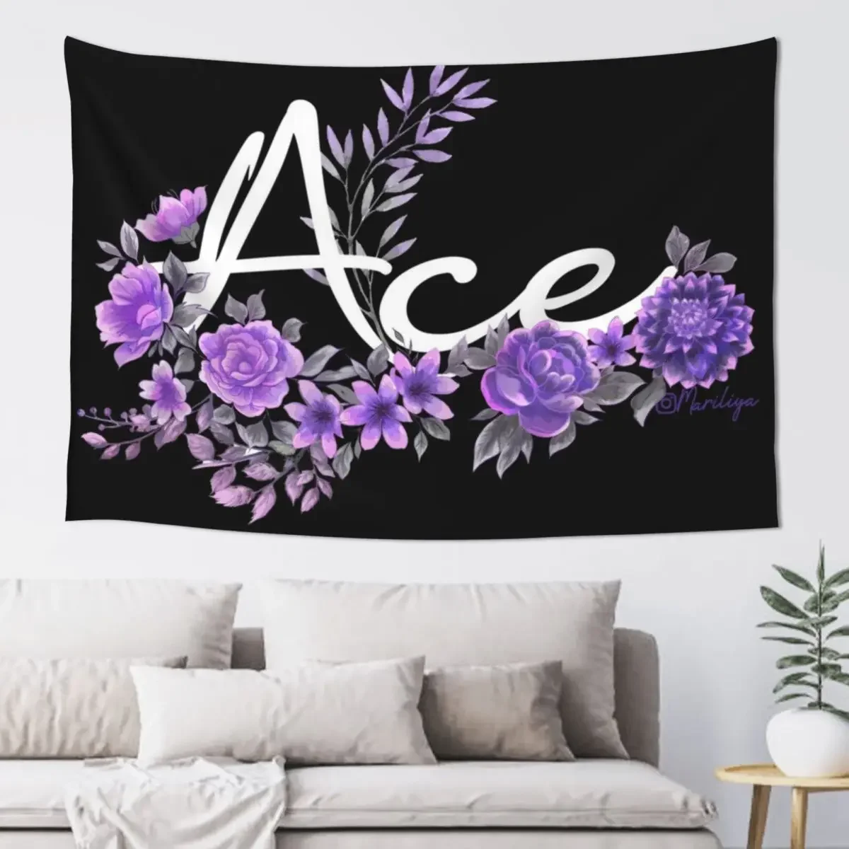 Ace-LGBT pride Tapestry Aesthetic Room Decor Bedroom Deco House Decor Decoration Room Tapestry