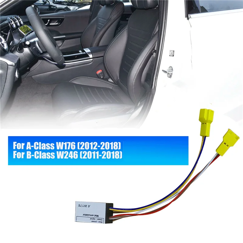 Seat Occupancy Mat Sensor SRS Emulator Bypass for Mercedes-Benz A B-Class W176 W246 2012-2018 Emulator Seat Accessories