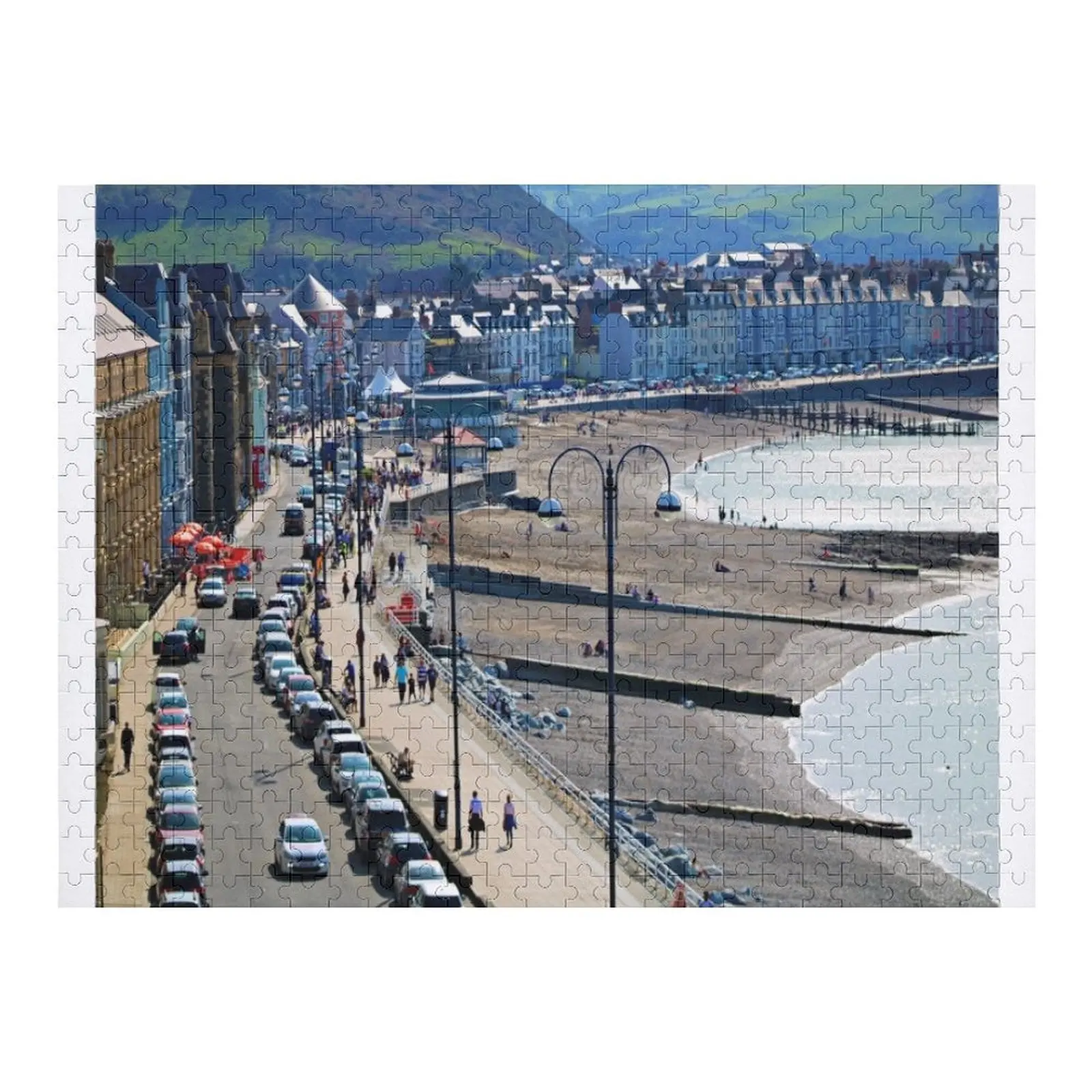 

Пазл Aberyst vari, Wales, индивидуальные подарки для детей, деревянные фото, персонализированные и квадратные подарочные пазлы для детей