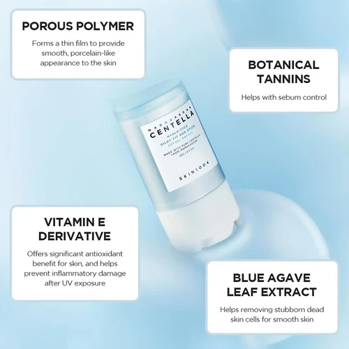 Imagen 2 del producto SKIN1004 Madagascar Centella Hyalu-Cica Bastón solar sedoso SPF50+ PA+++,Protección solar al aire libre,Portable,K-Beauty,maquillaje coreano